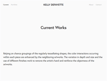Tablet Screenshot of kellydefayette.com